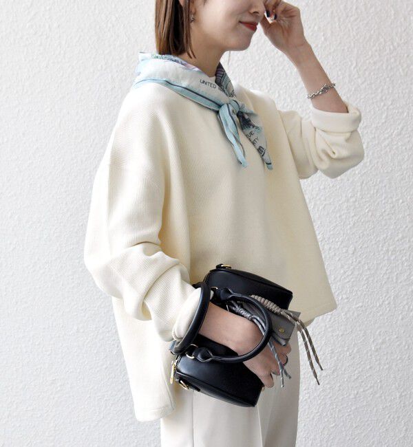 SHIPS any「《予約》SHIPS any:〈手洗い可能〉サカリバ ラウンド ヘム ルーズ プルオーバー」|Tシャツ・カットソー|