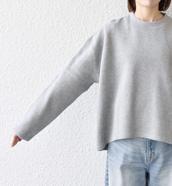 SHIPS any「《予約》SHIPS any:〈手洗い可能〉サカリバ ラウンド ヘム ルーズ プルオーバー」|Tシャツ・カットソー|