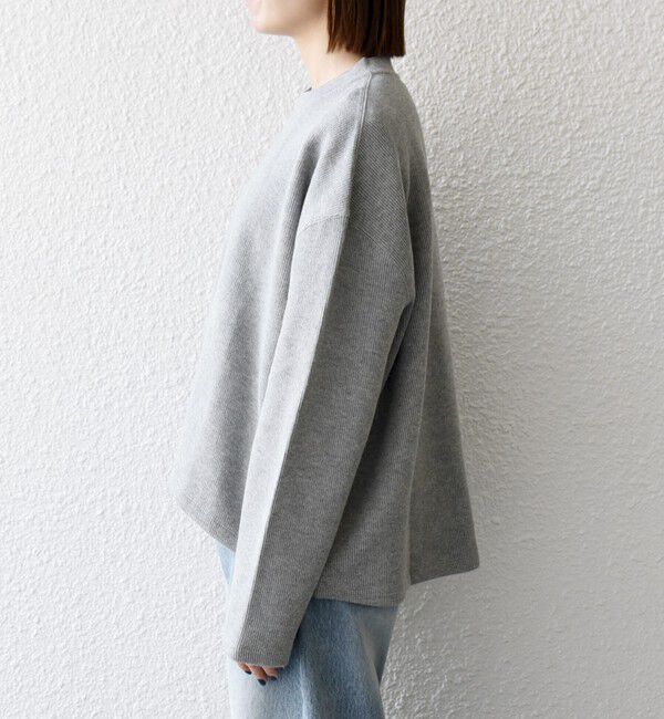 SHIPS any「《予約》SHIPS any:〈手洗い可能〉サカリバ ラウンド ヘム ルーズ プルオーバー」|Tシャツ・カットソー|