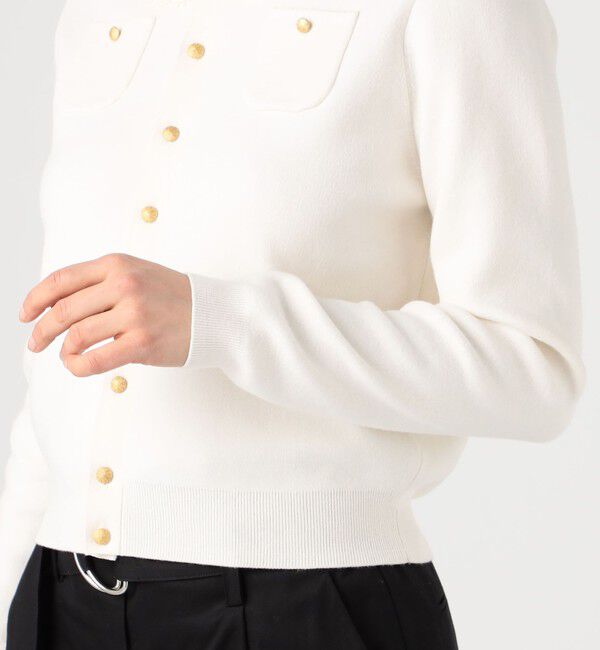 CABaN コットンカシミヤ レースコンビポケットカーディガン コットンカシミヤ レースコンビポケットカーディガン（CABaN）｜ルミネ