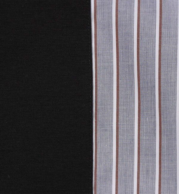 TOMORROWLAND MENS「コットン シャツコンビ クルーネックプルオーバー」|Tシャツ・カットソー|