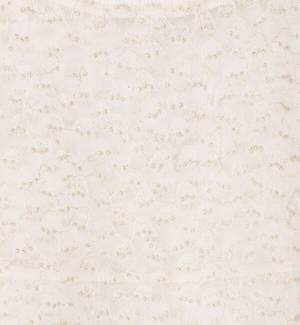 Ballsey「チュールエンブロイダリー バックギャザープルオーバー」|シャツ・ブラウス|