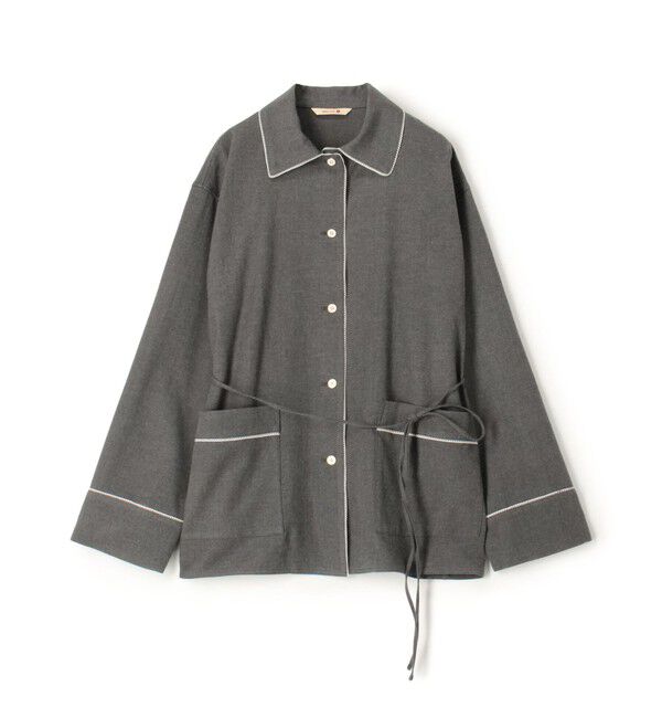 BACCA「ウールコットンフランネル パジャマシャツ」|その他|17 チャコールグレー
