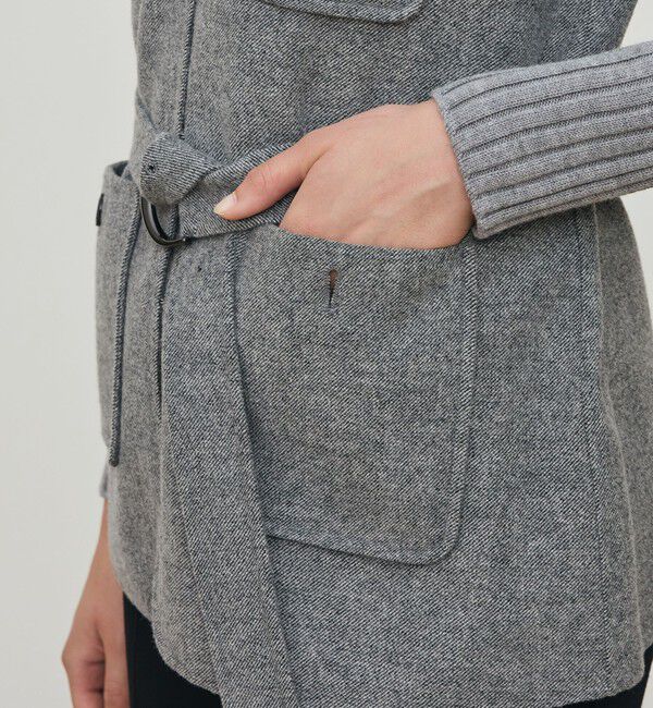 DES PRES「ライトダブルフェイスシャギー ベルテッドジレ」|ベスト・ジレ|