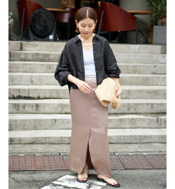 IENA「《追加》ラミーリヨセルショートシャツ」|シャツ・ブラウス|