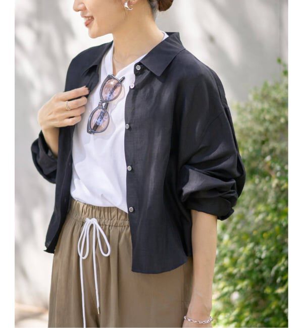 IENA「《追加》ラミーリヨセルショートシャツ」|シャツ・ブラウス|