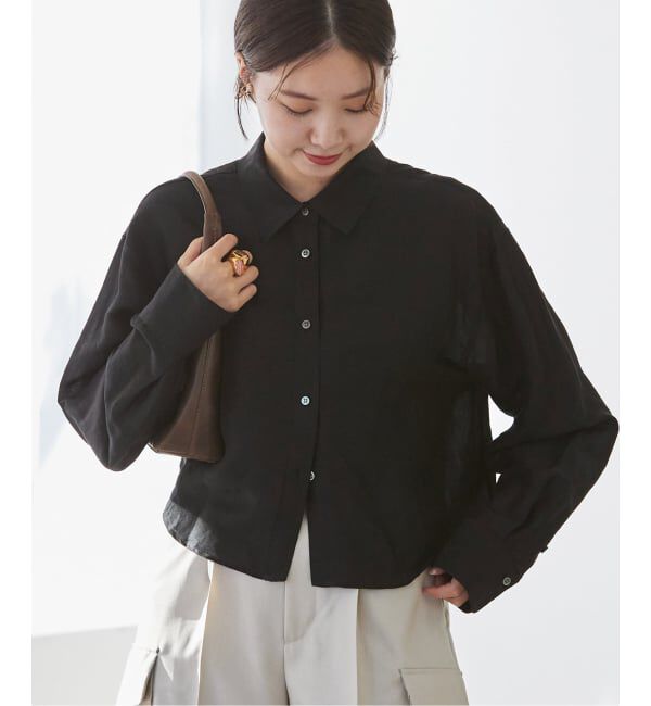 IENA「《追加》ラミーリヨセルショートシャツ」|シャツ・ブラウス|