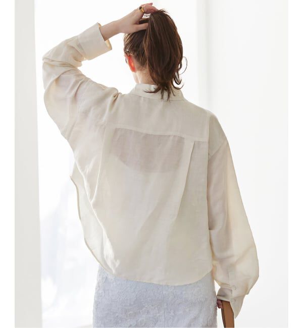 IENA「《追加》ラミーリヨセルショートシャツ」|シャツ・ブラウス|