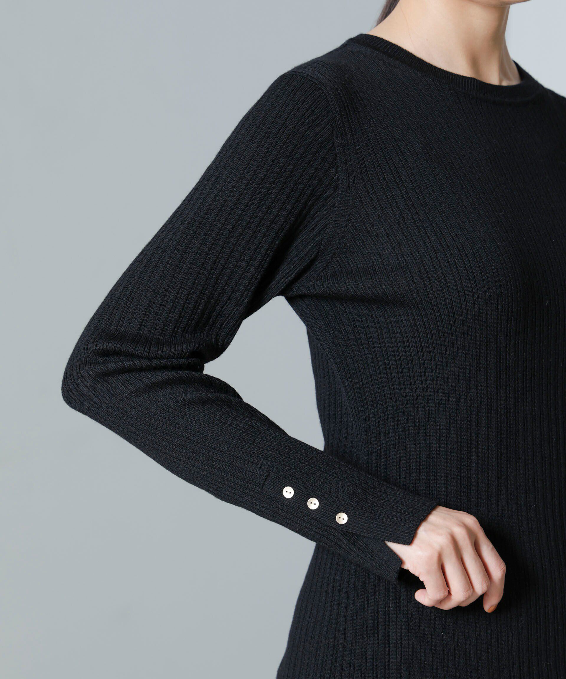 nano･universe「毛玉レスニットクルーネックリブプルオーバー」|ニット・セーター|