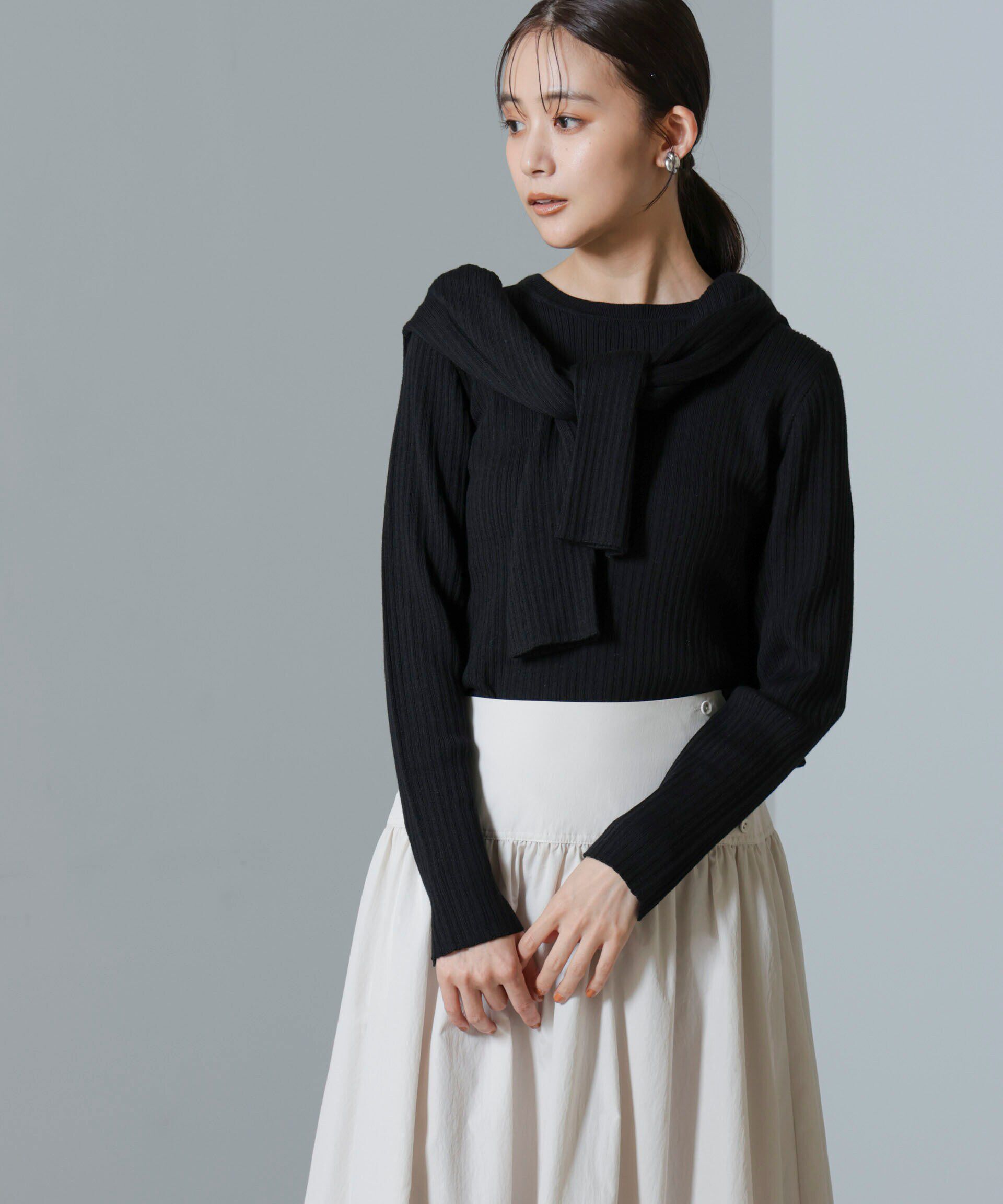 nano･universe「毛玉レスニットクルーネックリブプルオーバー」|ニット・セーター|