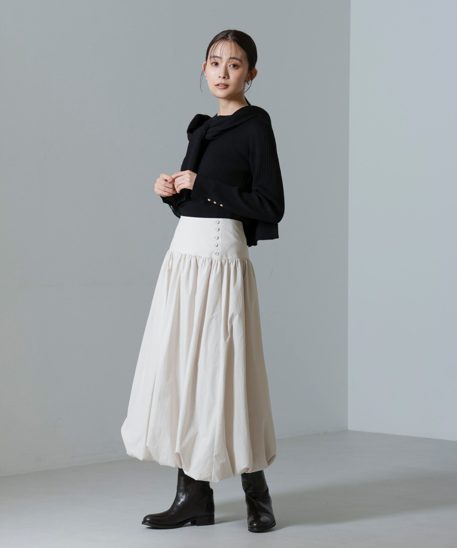 nano･universe「毛玉レスニットクルーネックリブプルオーバー」|ニット・セーター|