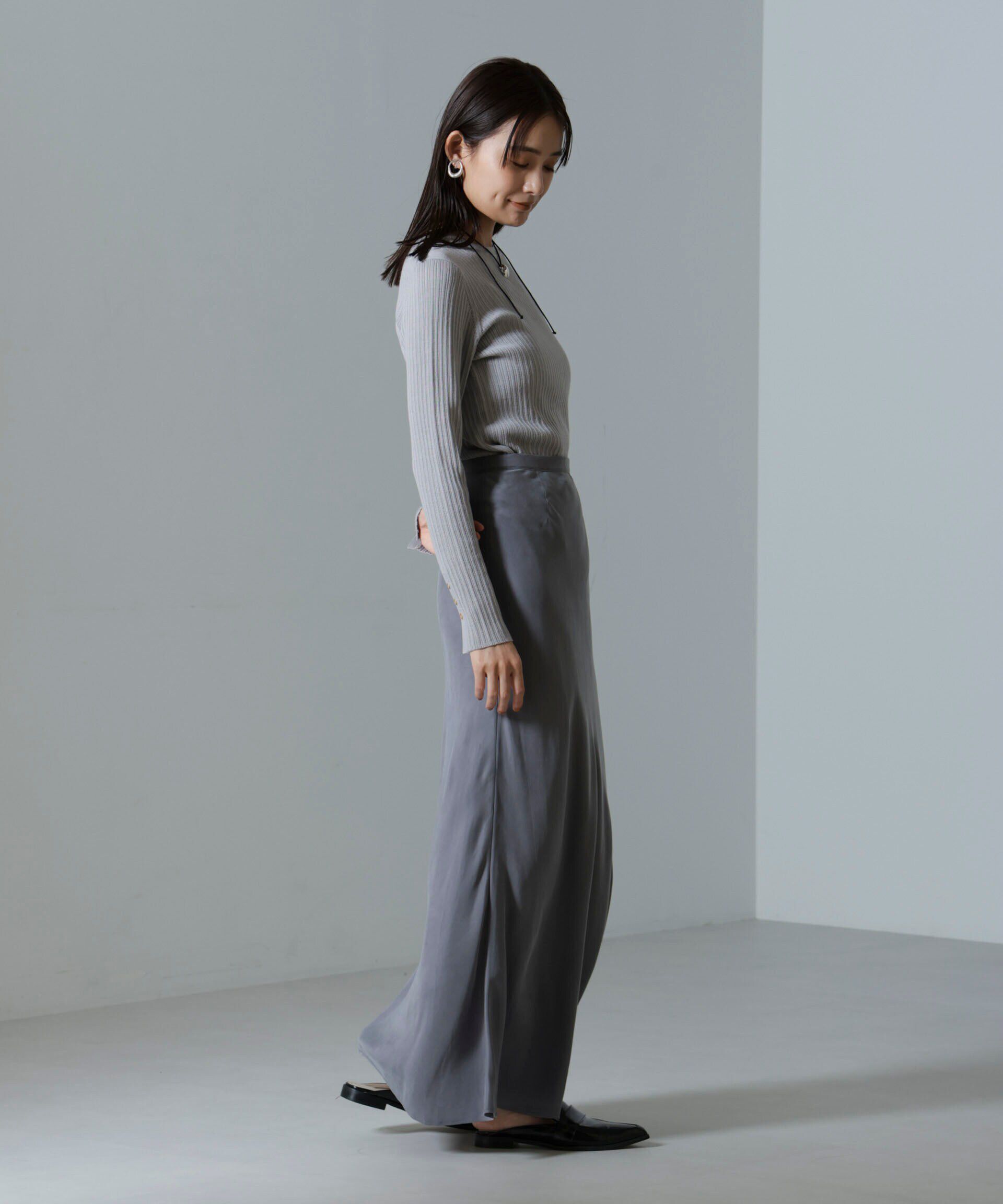 nano･universe「毛玉レスニットクルーネックリブプルオーバー」|ニット・セーター|