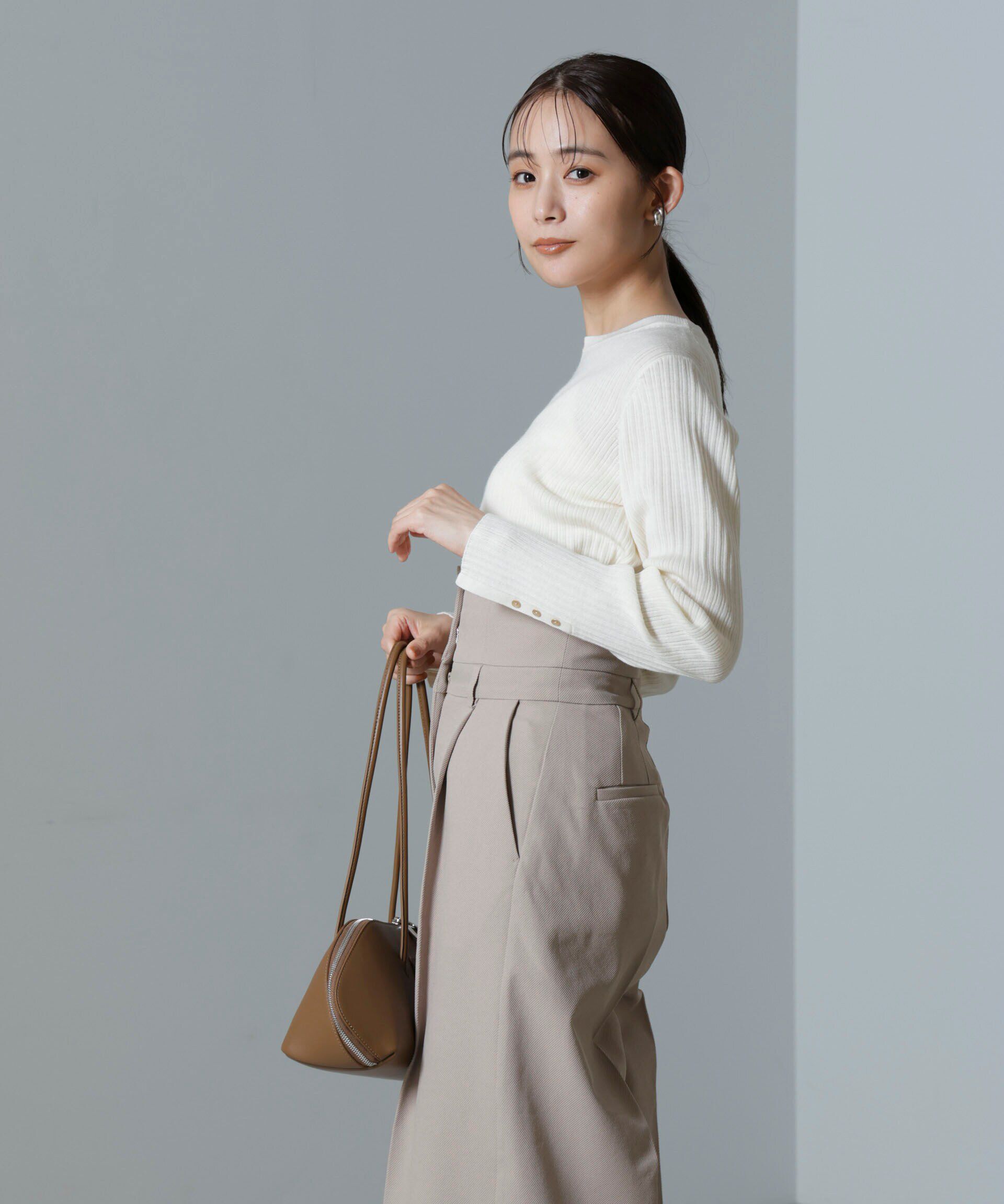 nano･universe「毛玉レスニットクルーネックリブプルオーバー」|ニット・セーター|