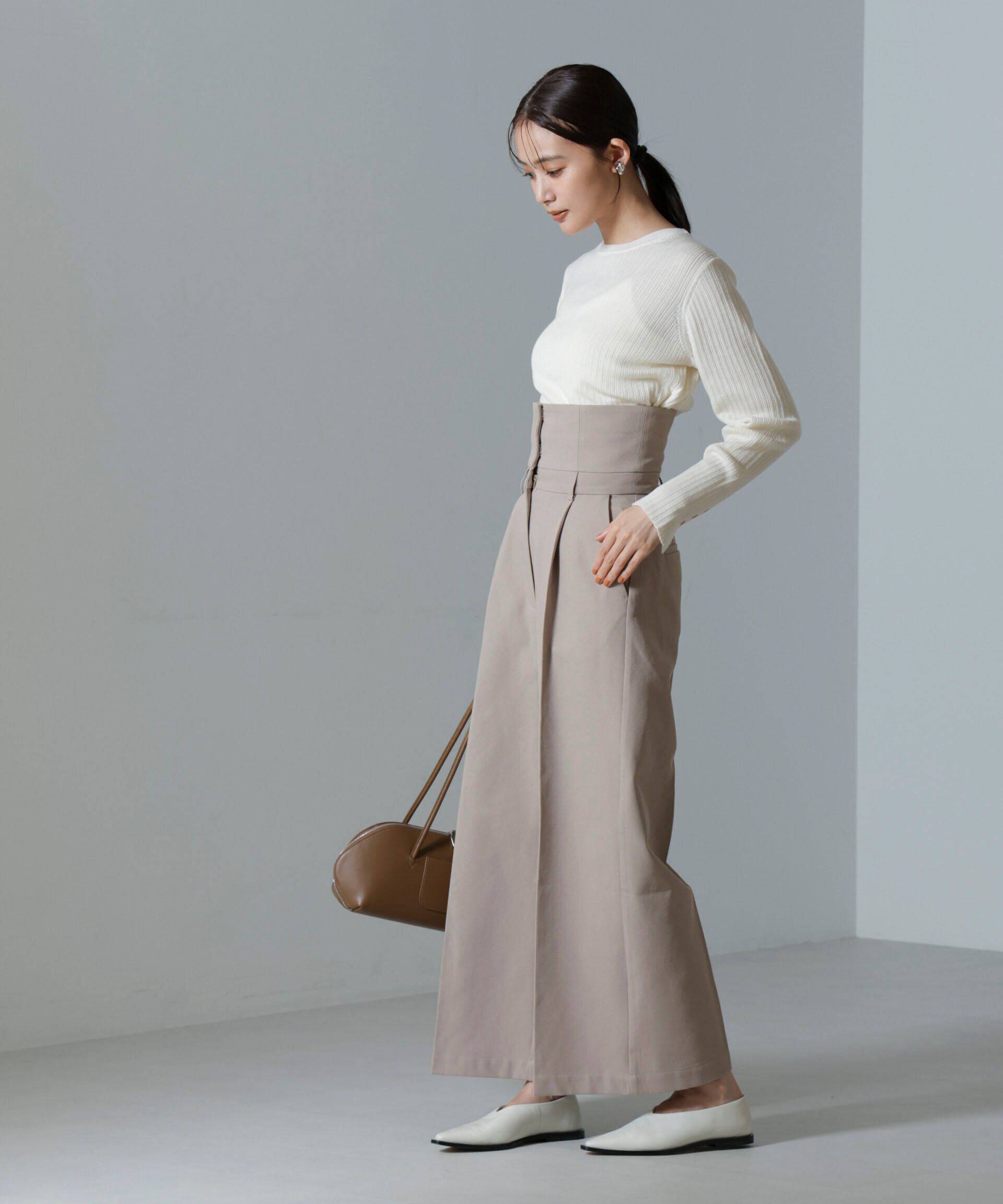 nano･universe「毛玉レスニットクルーネックリブプルオーバー」|ニット・セーター|