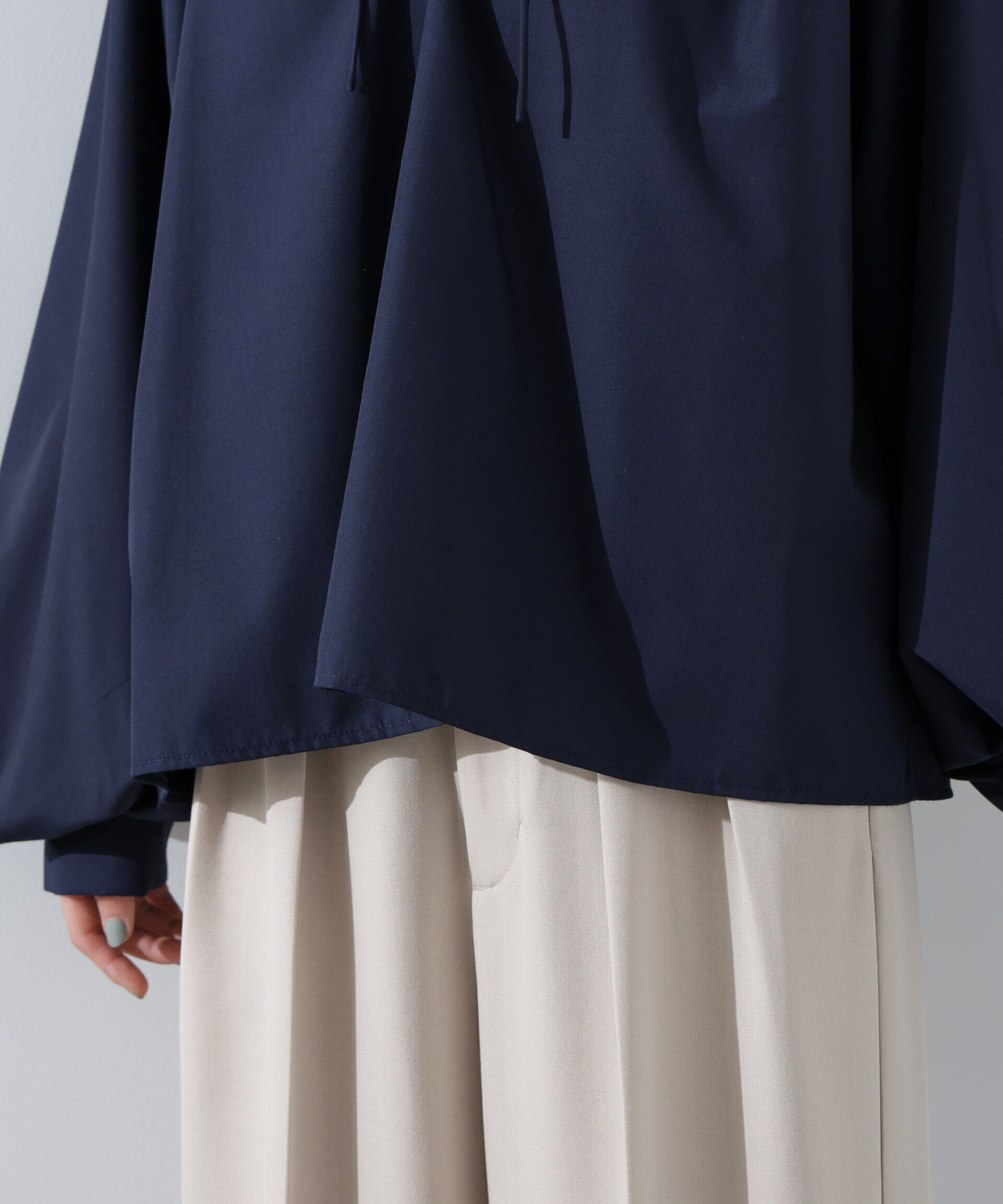 nano･universe「ボリュームスリーブタックブラウス」|シャツ・ブラウス|