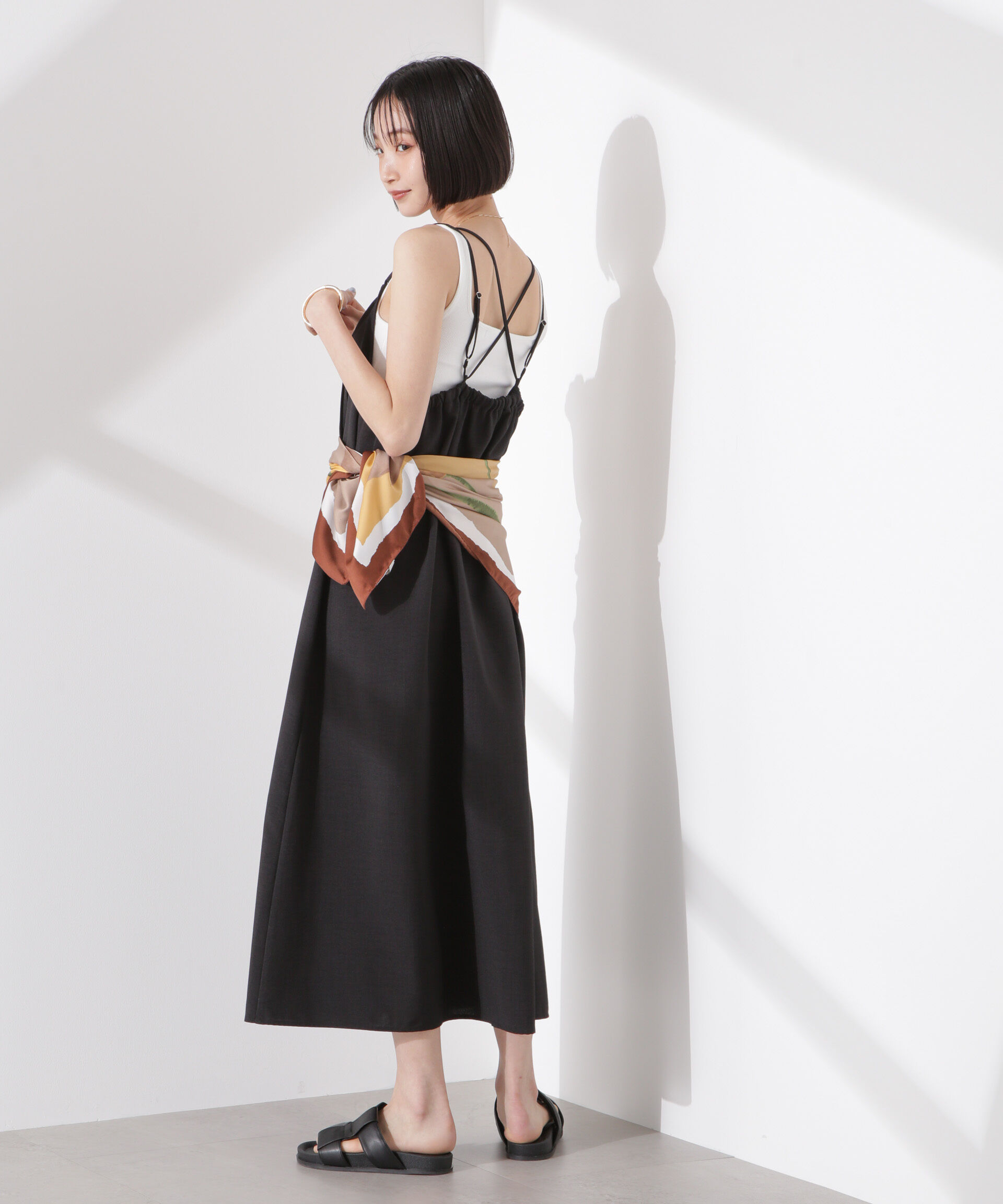 nano･universe「フロントピンタックキャミソールワンピース」|ワンピース|