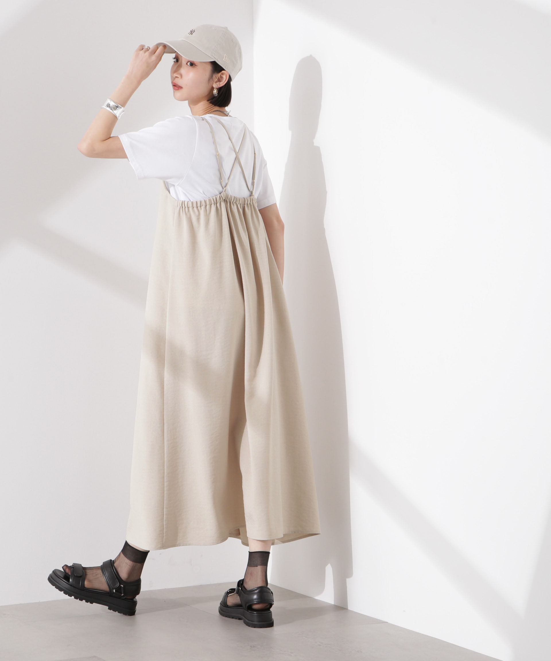 nano･universe「フロントピンタックキャミソールワンピース」|ワンピース|