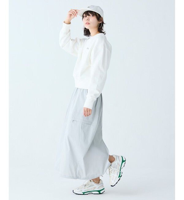 LACOSTE「クロップドクルーネックスウェット」|スウェット・ジャージ|