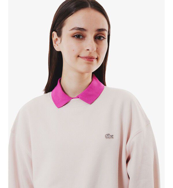 LACOSTE「クロップドクルーネックスウェット」|スウェット・ジャージ|