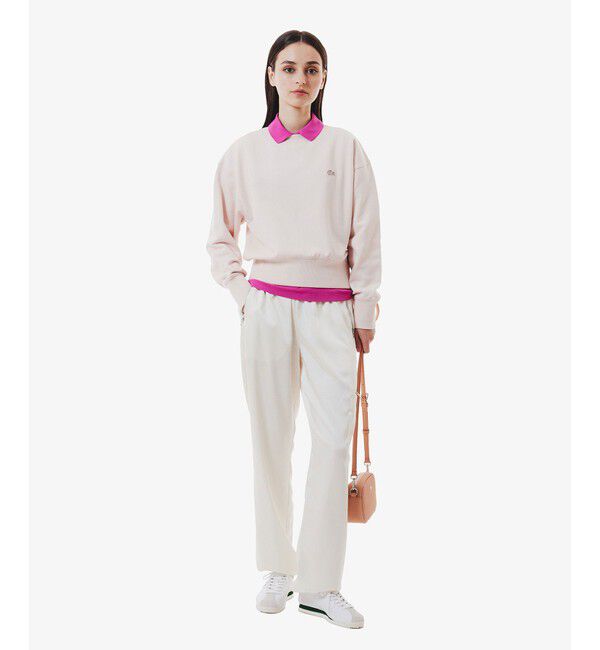 LACOSTE「クロップドクルーネックスウェット」|スウェット・ジャージ|