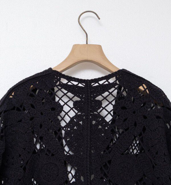 Rie Miller「《手洗い可能》レース刺繍7分袖ボレロ」|カーディガン|