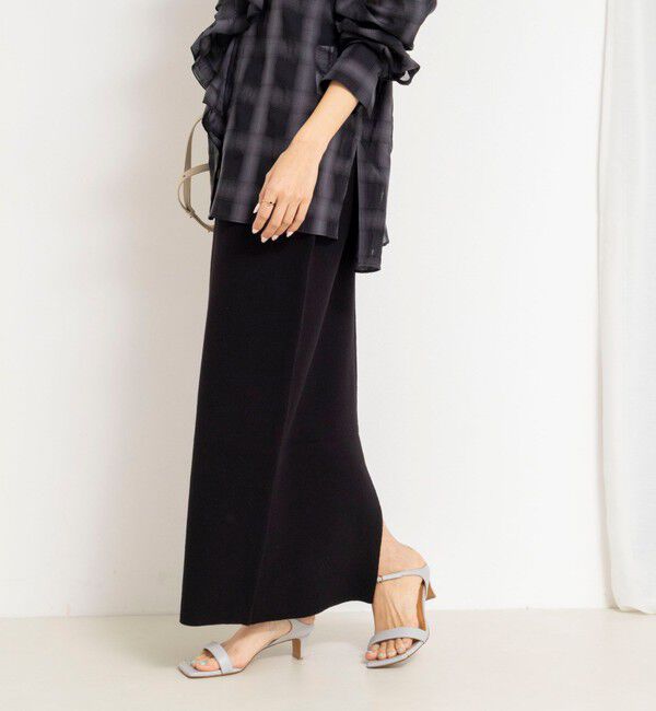 NOLLEY'S「《手洗い可能》《セットアップ対応》スウェットライク2WAYニットスカート」|スカート|