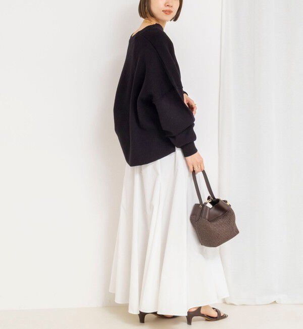 NOLLEY'S「《手洗い可能》《アンサンブル対応》スウェットライクニットプルオーバー」|ニット・セーター|