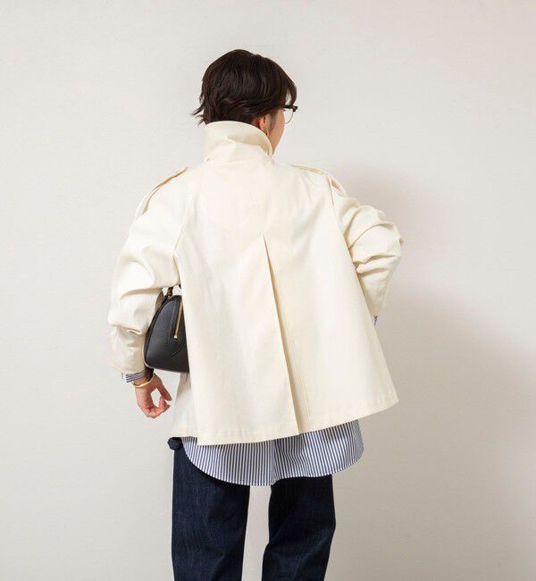 NOLLEY'S「NMPウォッシャブルショートトレンチコート」|ブルゾン・スタジャン|