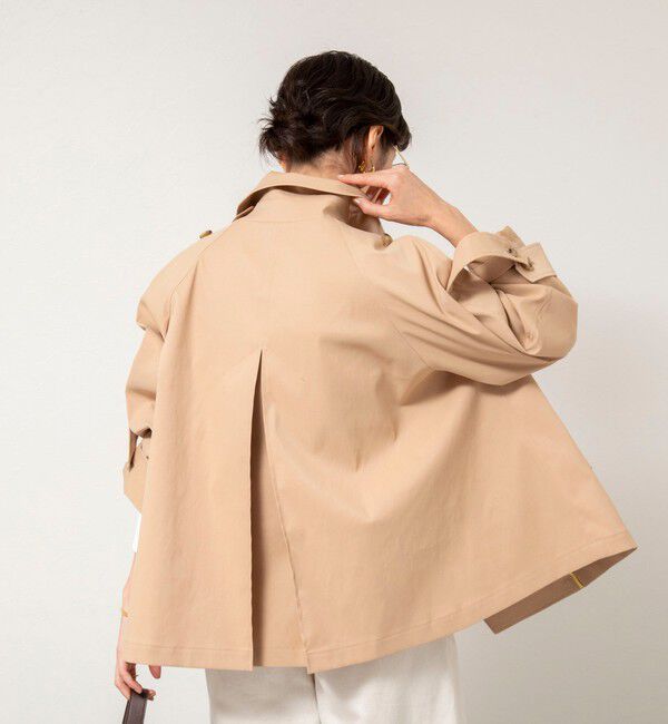 NOLLEY'S「NMPウォッシャブルショートトレンチコート」|ブルゾン・スタジャン|