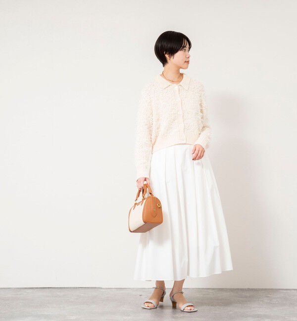 NOLLEY'S sophi「《手洗い可能》ファンシーヤーンポロ衿カーディガンジャケット」|カーディガン|