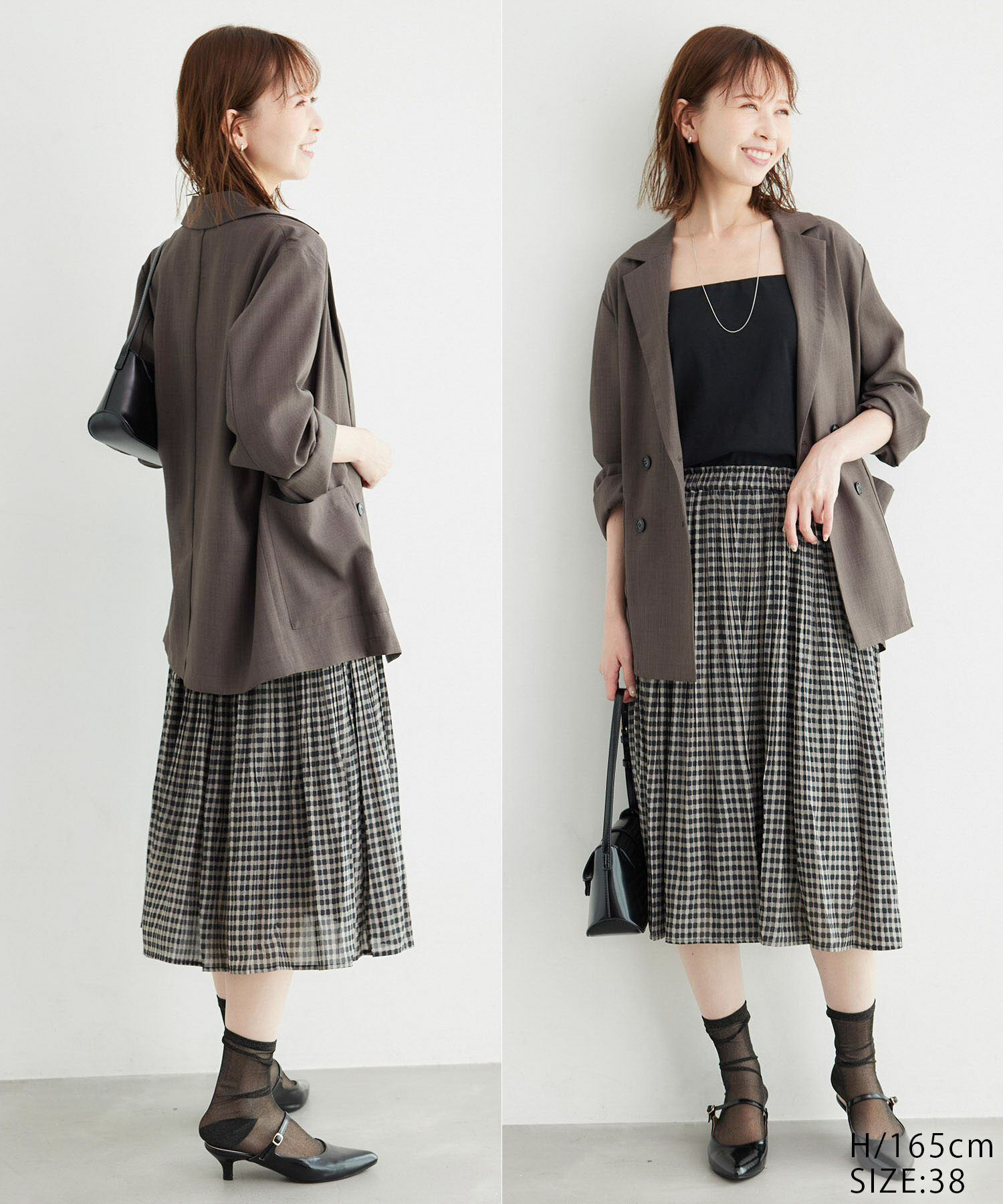 Rope&rsquo;Picnic「【新色追加】着丈が選べるエアリープリーツスカート」|スカート|