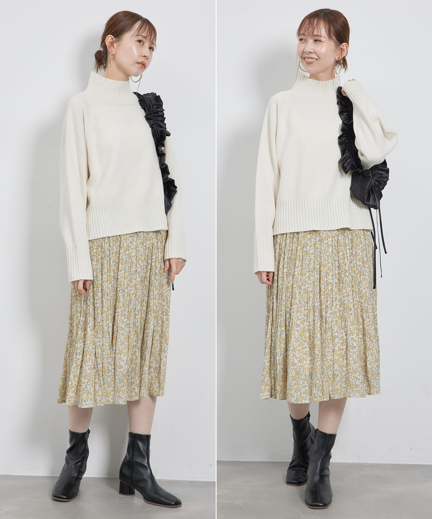 Rope&rsquo;Picnic「【新色追加】着丈が選べるエアリープリーツスカート」|スカート|