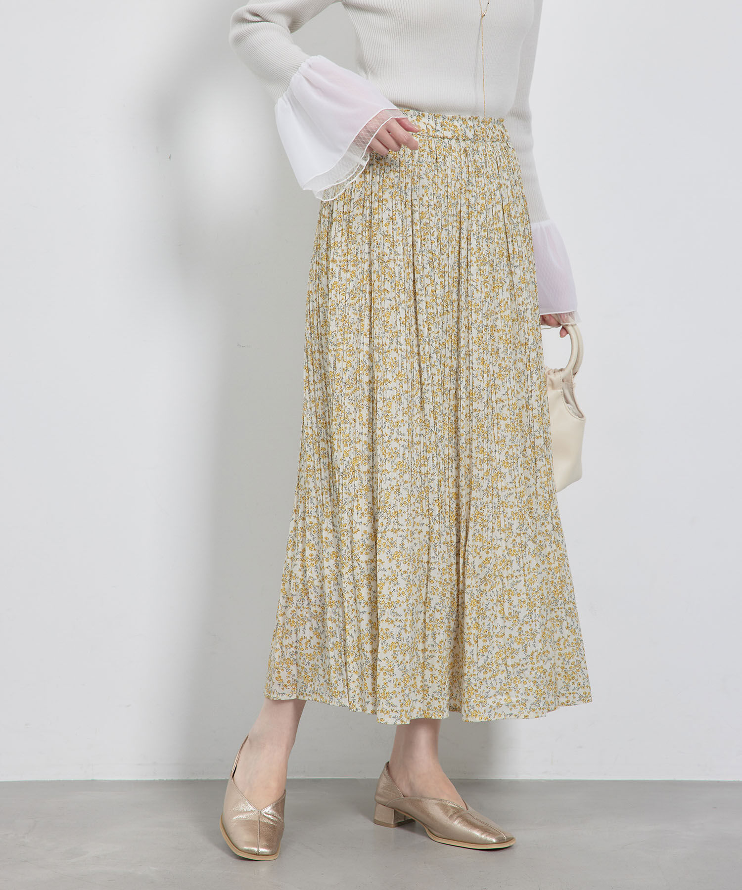 Rope&rsquo;Picnic「【新色追加】着丈が選べるエアリープリーツスカート」|スカート|