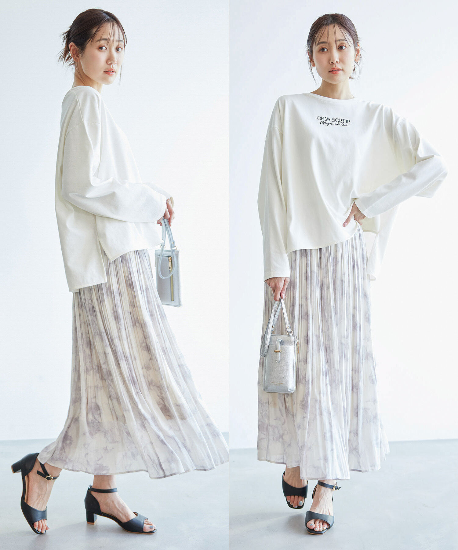 Rope&rsquo;Picnic「【新色追加】着丈が選べるエアリープリーツスカート」|スカート|