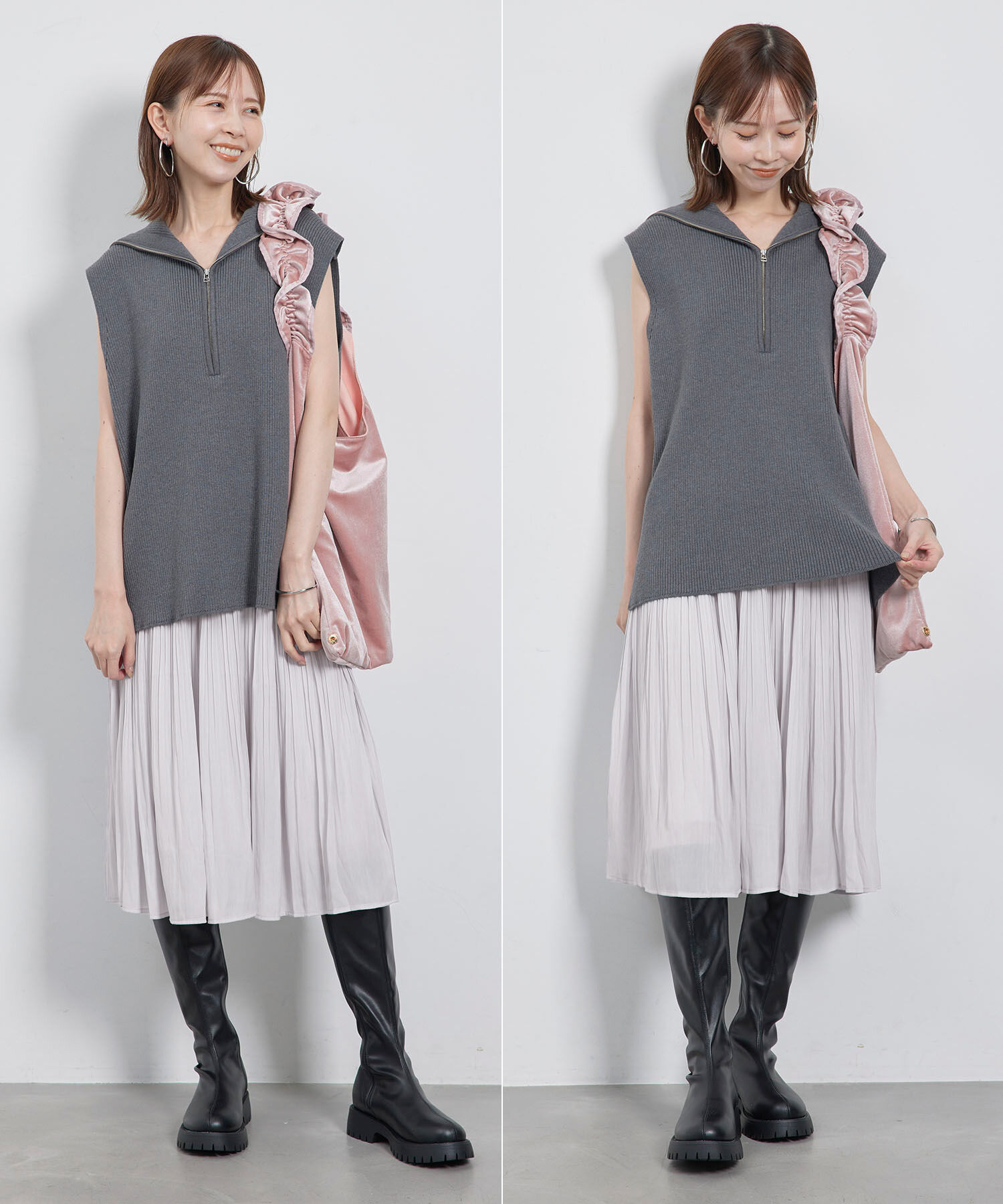 Rope&rsquo;Picnic「【新色追加】着丈が選べるエアリープリーツスカート」|スカート|