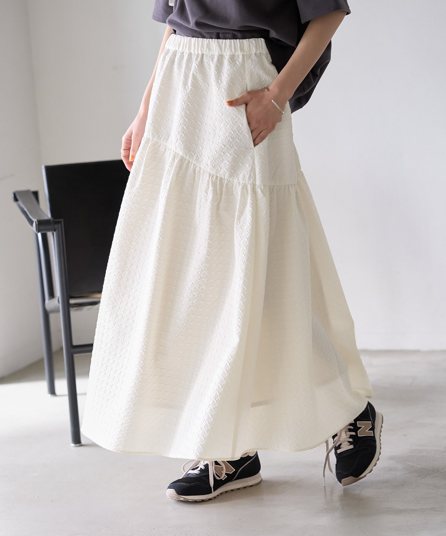 ROPE' PICNIC R「ふくれジャガードスカート」|スカート|