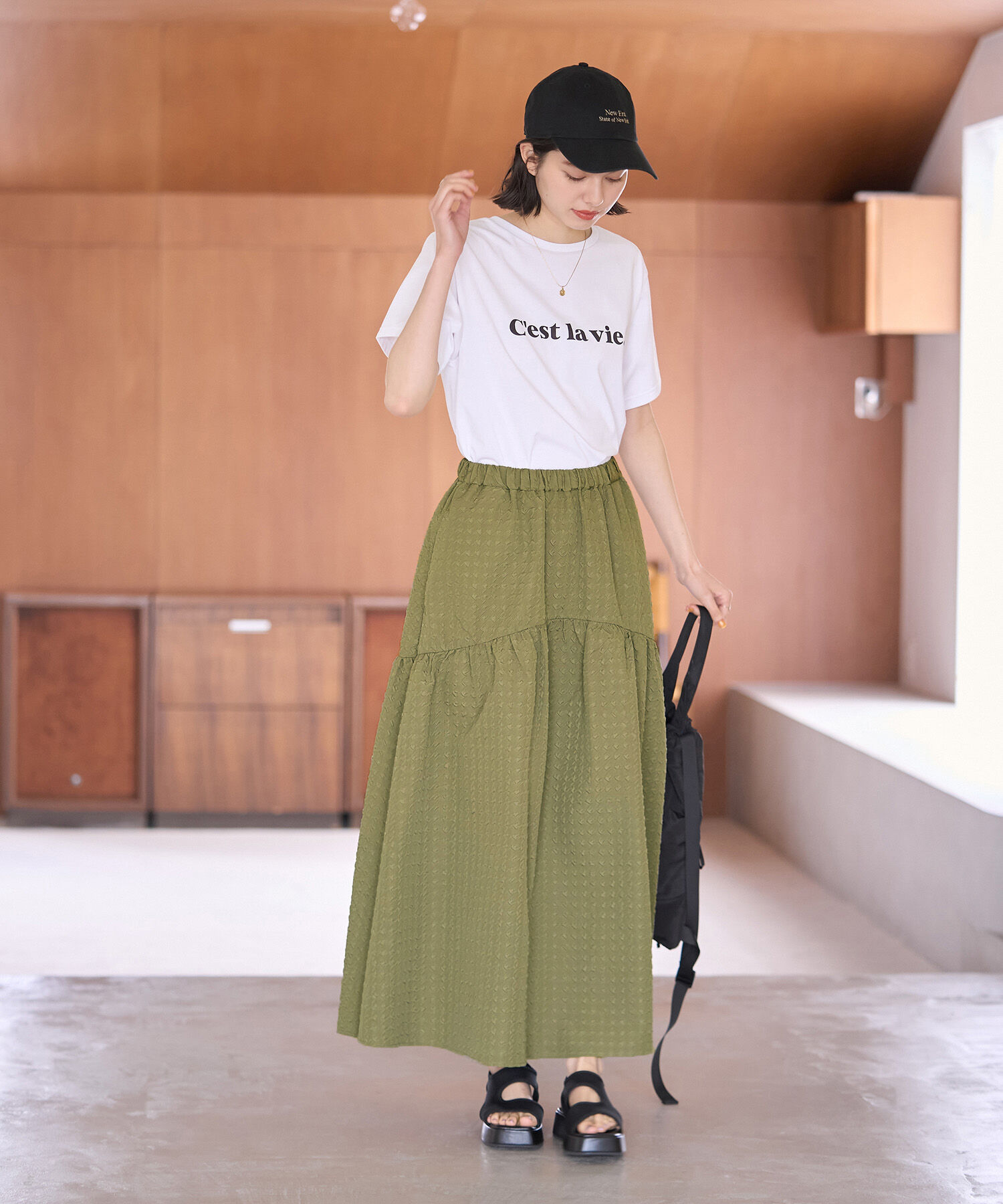 ROPE' PICNIC R「ふくれジャガードスカート」|スカート|