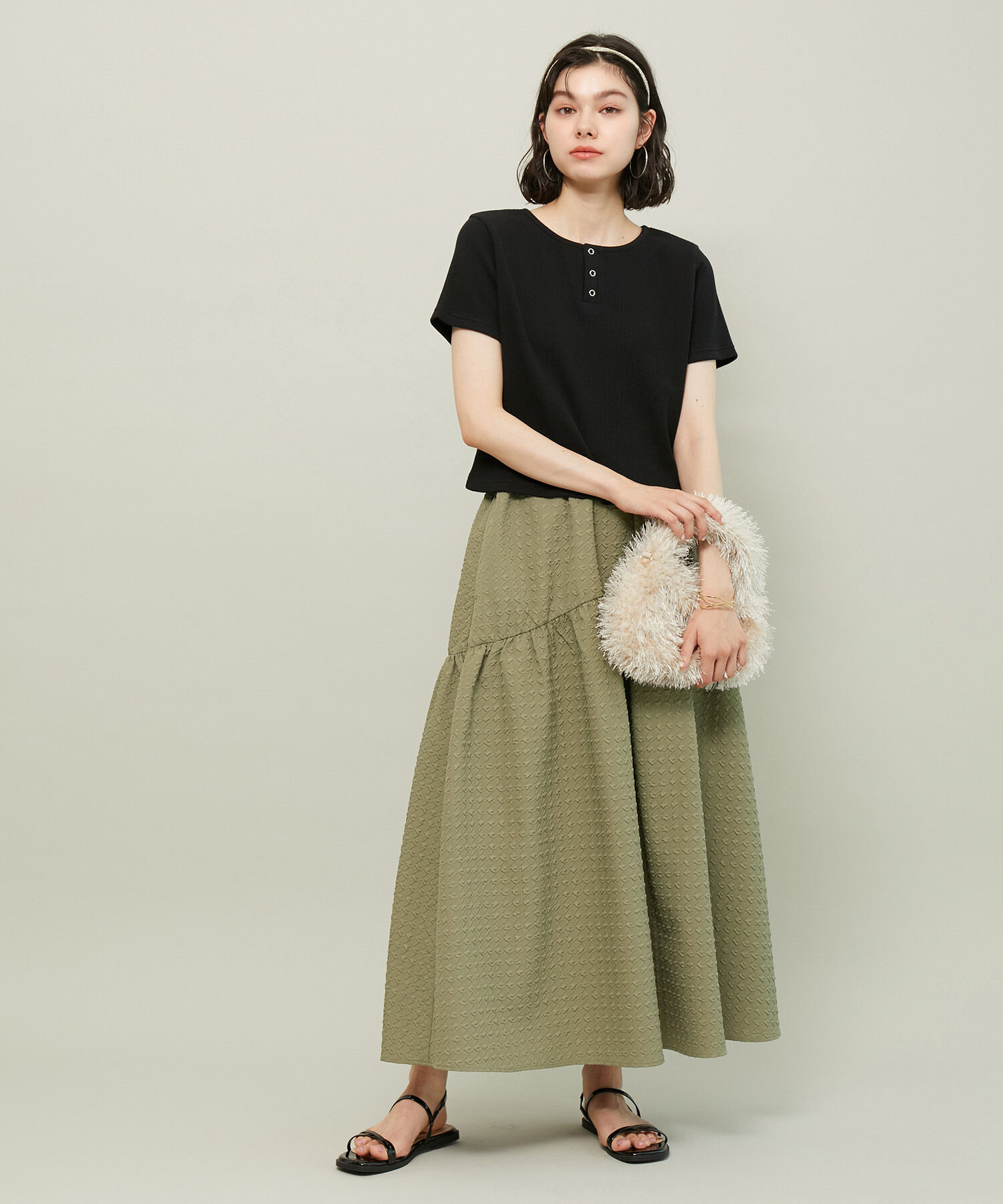 ROPE' PICNIC R「ふくれジャガードスカート」|スカート|