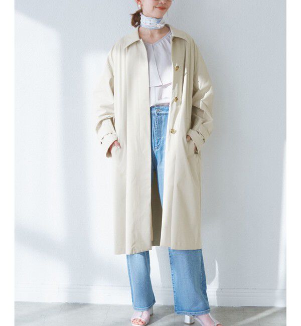 Rope&rsquo;Picnic「【撥水・花粉ガード】ステンカラーコート/スプリングコート」|ステンカラーコート|