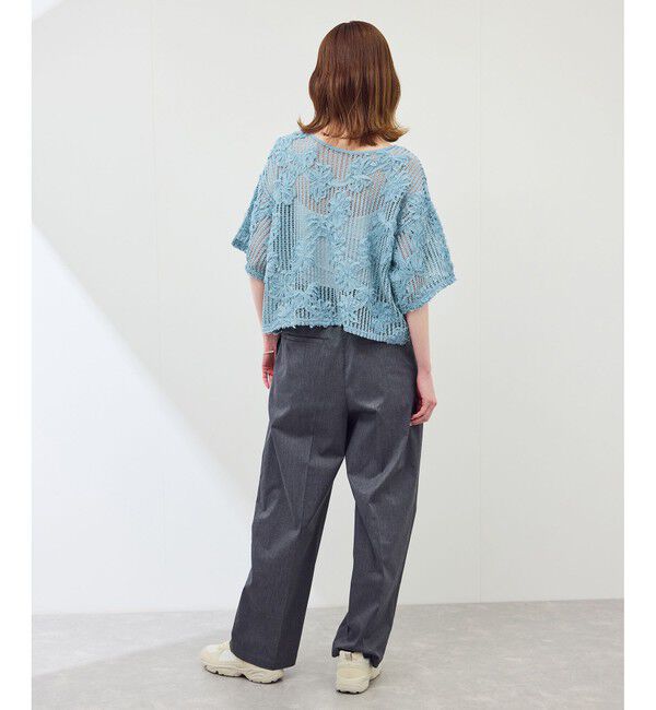 Rope&rsquo;Picnic「メッシュコード刺繍プルオーバー」|Tシャツ・カットソー|