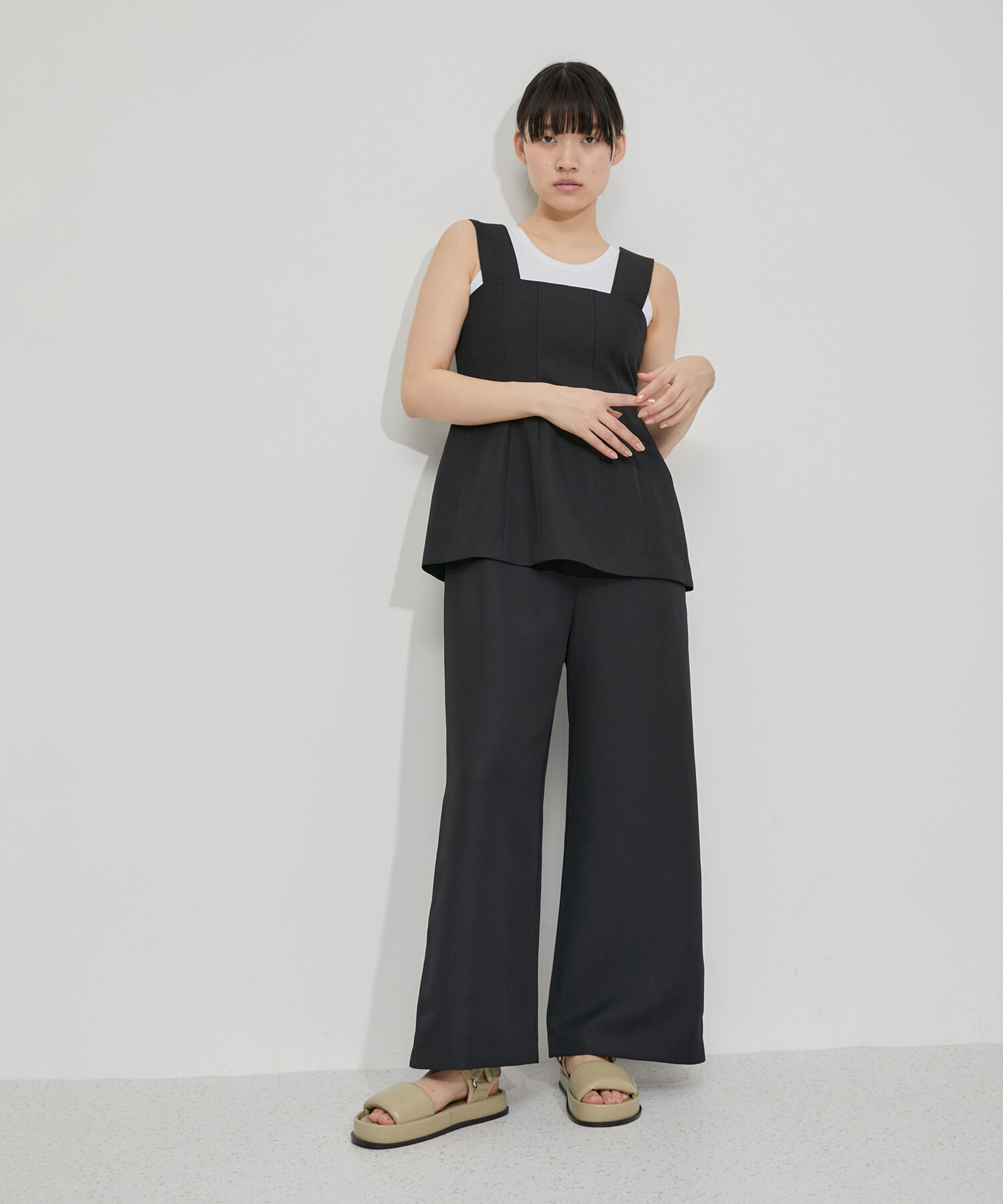 ADAM ET ROPE'「ボリュームパテッドスポサン」|サンダル|