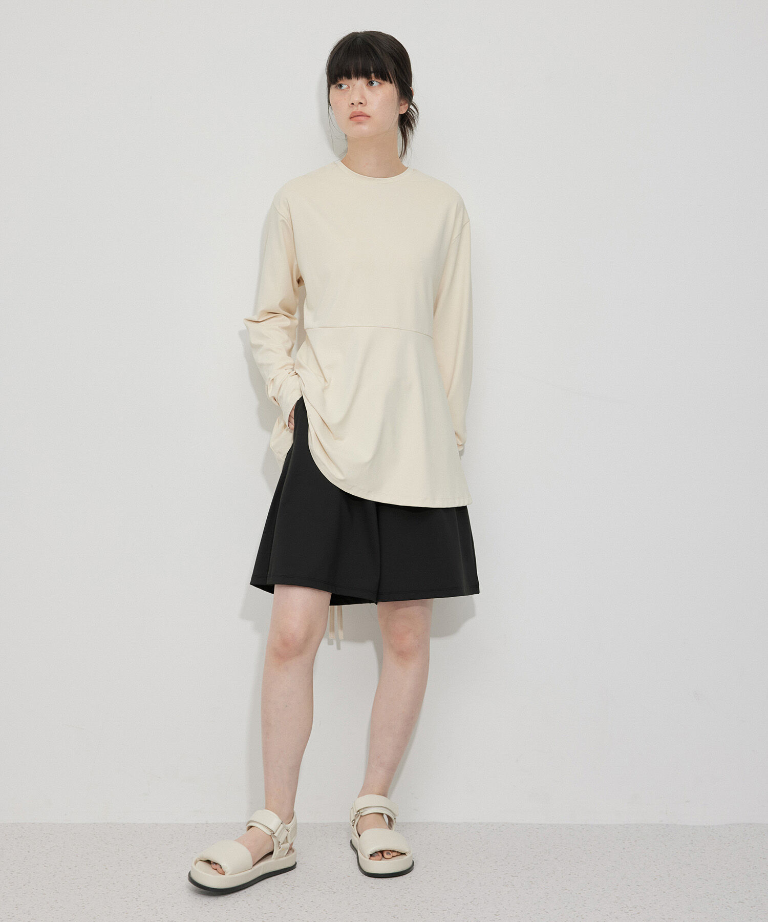 ADAM ET ROPE'「ボリュームパテッドスポサン」|サンダル|