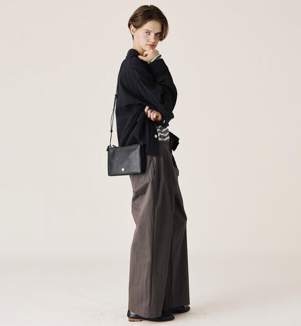  「ORCIVAL | ナッパレザー ジップポーチショルダーバッグ UNISEX」|ショルダー・メッセンジャー|