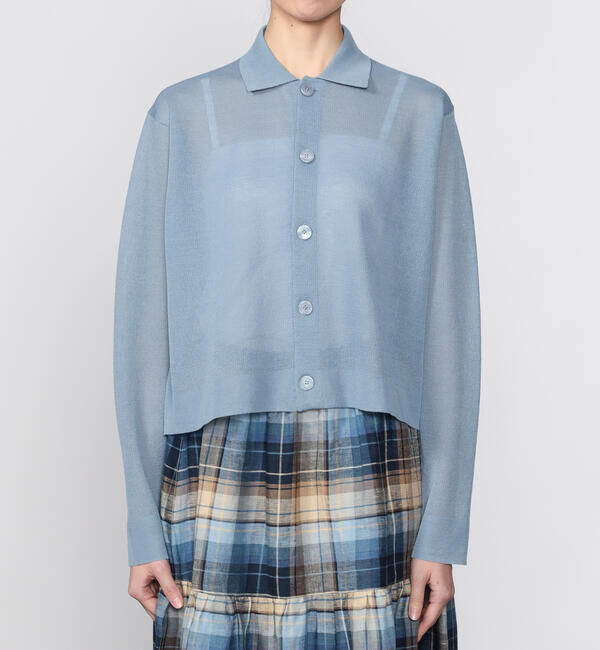 ORCIVAL「ORCIVAL | ジャガード 衿付きニットカーディガン WOMEN」|ニット・セーター|