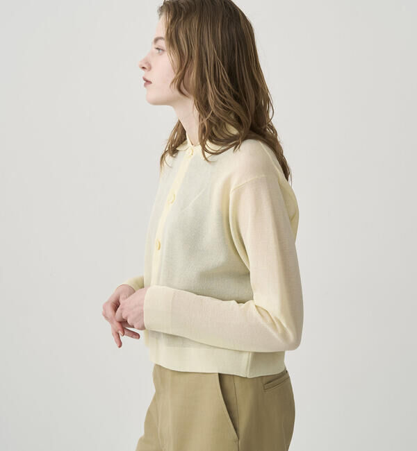 ORCIVAL「ORCIVAL | ジャガード 衿付きニットカーディガン WOMEN」|ニット・セーター|