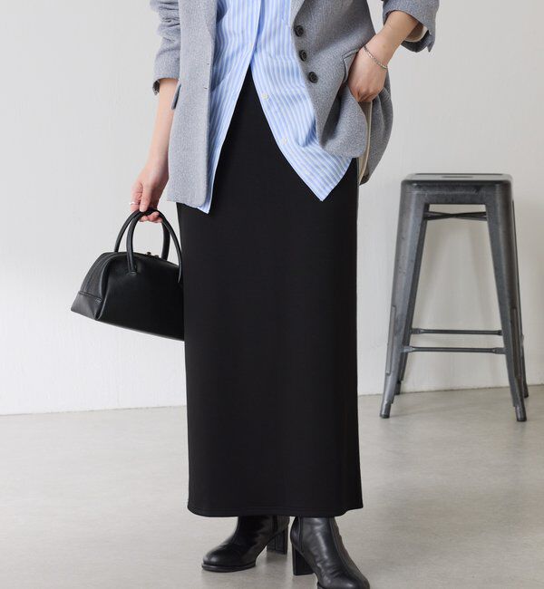  「【伸縮性◎】サイドラメダンボールタイトスカート/セレモニー」|スカート|