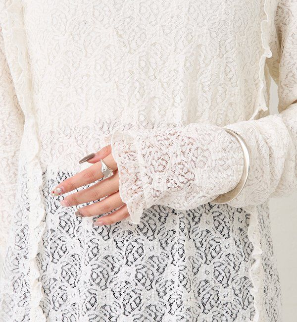  「カットレース切替ワンピース」|ワンピース|