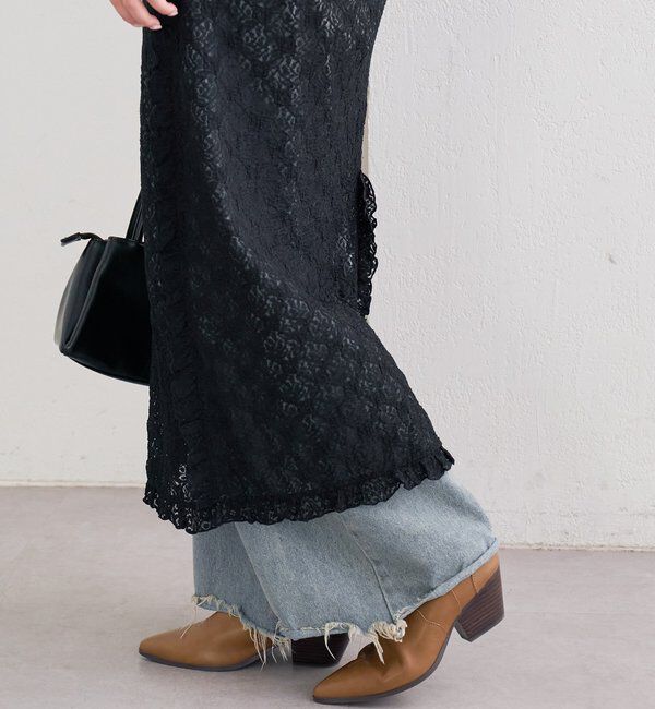  「カットレース切替ワンピース」|ワンピース|