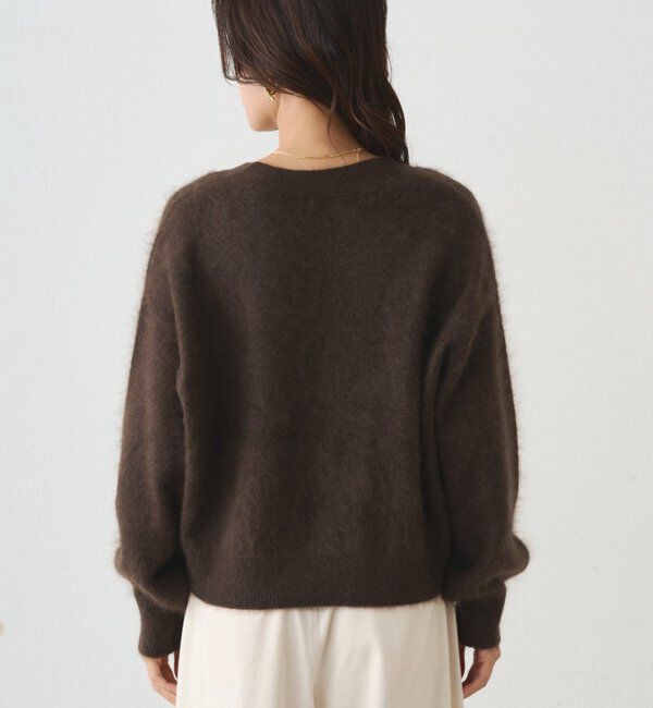  「シャギーショートニットカーディガン」|ニット・セーター|