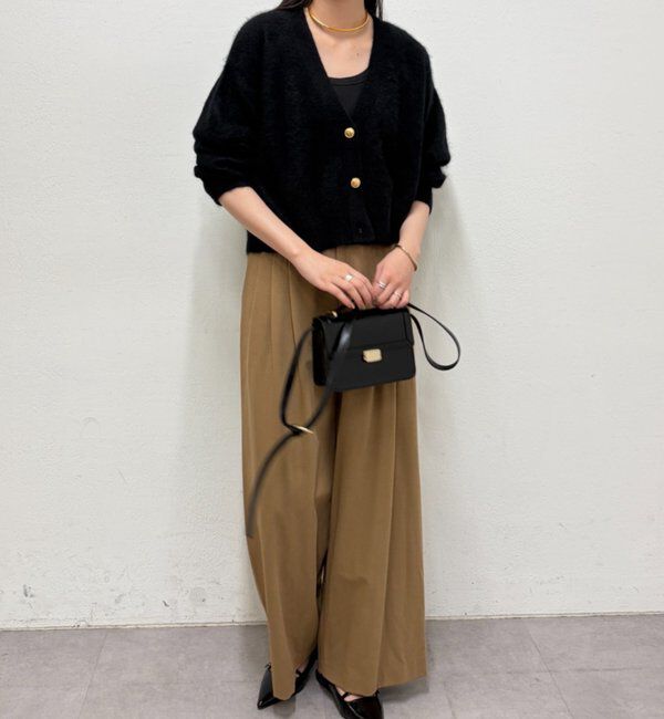  「シャギーショートニットカーディガン」|ニット・セーター|